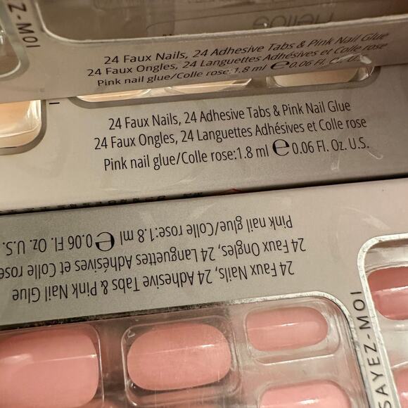 NEW Polished Acrylic Nails + French Manicure Nail Set – NIB SET of 4 - Picture 5 of 10